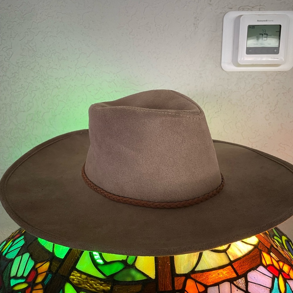Brown Wide Brim Hat